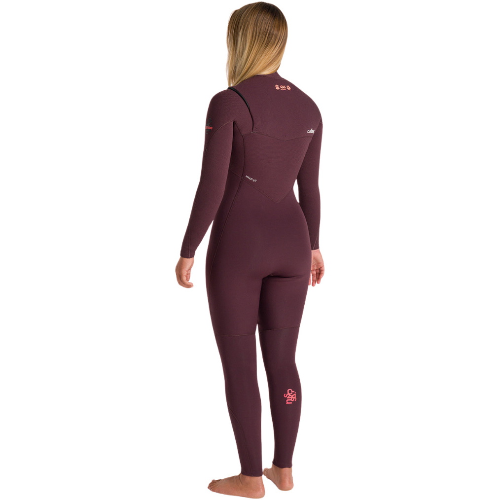 2026 C-Skins Da Donna NuWave ReWired 4/3mm Chest Zip Muta C-NRW43WCZ - Rust / Rust X